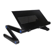 Adjustable Portable Laptop Desk Stand Metal Ergonomic Lapdesk for TV Bed Sofa PC Notebook Table Desk Stand with Mouses Pad