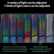 Backlit Backlight Blue Tooth Keyboard Mouse for Ipad IOS Android Windows 7 Colors Key Board with 2.4G Mouse English Keyboard