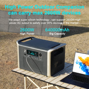 2000Wh Portable Power Station Lifepo4 Batteries Outdoor Powerful Power Bank 640000Mah Large Capacity Secondary Battery Camping