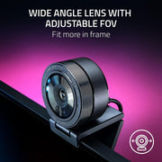 Kiyo Pro Webcam for Streaming, Gaming, Video Calls: Full HD 1080P 60FPS - Adaptive Light Sensor - HDR Enabled - Wide Angle Lens with Adjustable FOV - Works with OBS, Xsplit, Twitch, Zoom, Teams