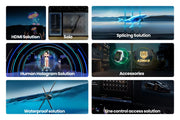 COEUS 56Cm 1104LED Indoor 3D Display Project LED Fan 3D Hologram Advertising Display Fan Outdoor-Ready Holographic 3D LED Fan