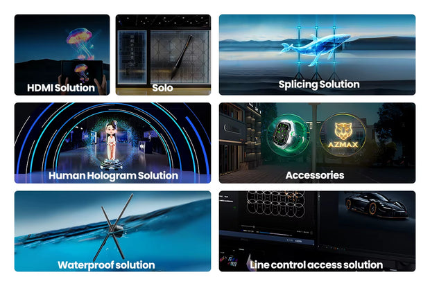 COEUS 56Cm 1104LED Indoor 3D Display Project LED Fan 3D Hologram Advertising Display Fan Outdoor-Ready Holographic 3D LED Fan