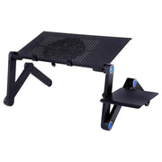 Adjustable Portable Laptop Desk Stand Metal Ergonomic Lapdesk for TV Bed Sofa PC Notebook Table Desk Stand with Mouses Pad