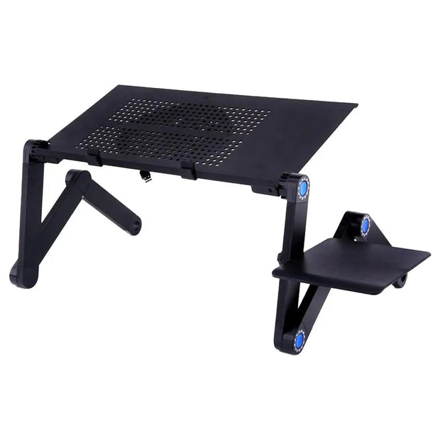 Adjustable Portable Laptop Desk Stand Metal Ergonomic Lapdesk for TV Bed Sofa PC Notebook Table Desk Stand with Mouses Pad