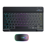 Backlit Backlight Blue Tooth Keyboard Mouse for Ipad IOS Android Windows 7 Colors Key Board with 2.4G Mouse English Keyboard