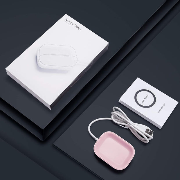 Wireless Charging Station for AirPods Pro and AirPods 4/3/2 - Pink