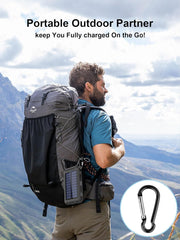 Solar Charger,38800Mah Solar Power Bank,Waterproof External Backup Battery Power Pack with USB C Input/Output/Led Flashlights Compatible with Iphone, Samsung, Ipad, Suitable for Outdoor, Camping
