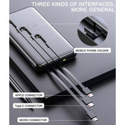 900000Mah 3USB Power Bank External Battery Backup Charger Fast Charging Portable