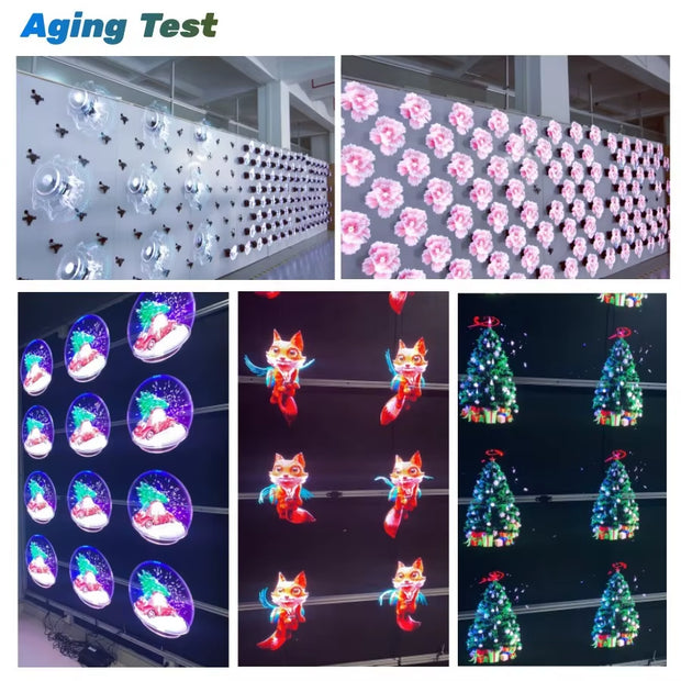 Good Effect 42Cm 3D Hologram Advertising Display Led Fan Naked Eye Stereo 3D Fan Hologram Delivery Fast 3D Holographic Fan
