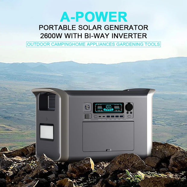 2000Wh Portable Power Station Lifepo4 Batteries Outdoor Powerful Power Bank 640000Mah Large Capacity Secondary Battery Camping